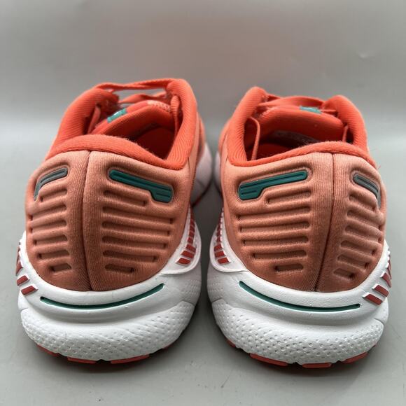 Brooks Adrenaline GTS 22 Running Shoes Women Size 9 Coral Orange Comfort Sneaker - Picture 4 of 8
